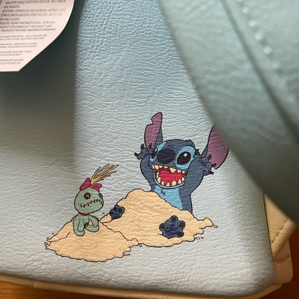 Disney Light Blue Stitch Beach Sand Mini Backpack - Picture 6 of 6